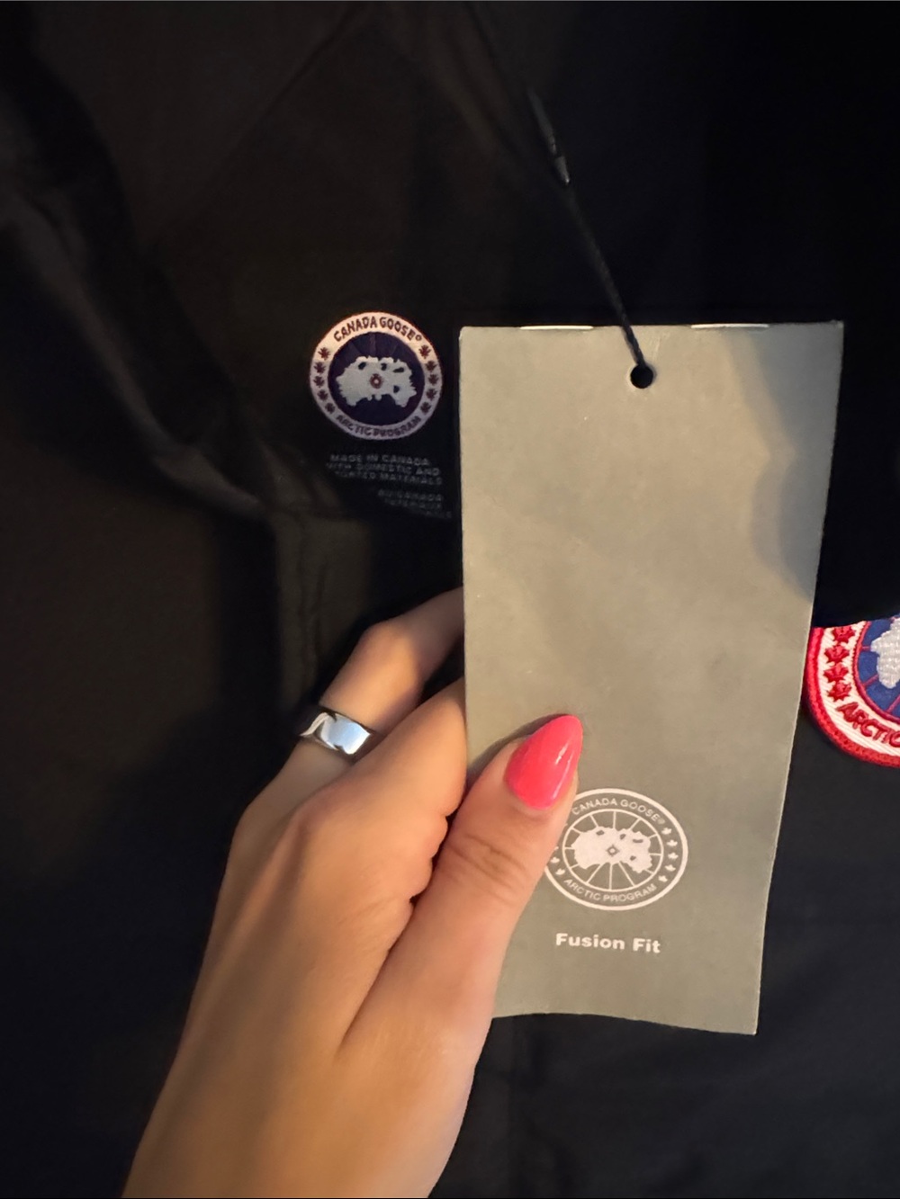 Canada Goose Black Men's Quilted Vest with Logo Patch - Picture 2 of 4
